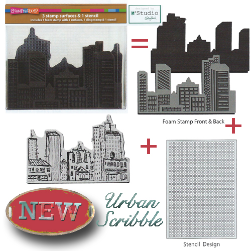 Urban Scribble Stamp Set