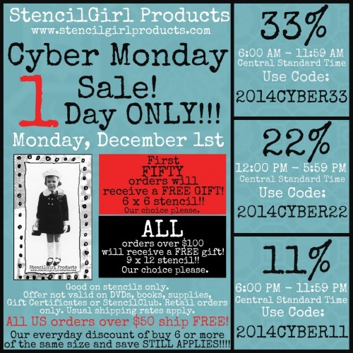 StencilGirlCyberMonday Deal