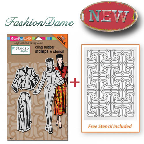 Fashion Dame Stamp Set