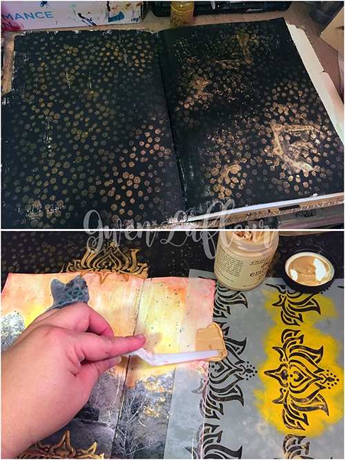 Adventure Art Journal Spread - Steps 1-2 - Gwen Lafleur